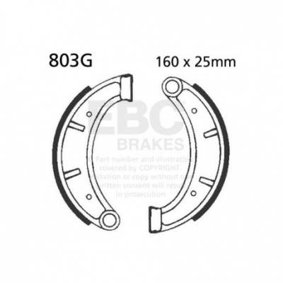 EBC Спирачни челюсти Grooved 803G