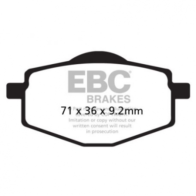 EBC Спирачни накладки Sintered SFA083/2HH