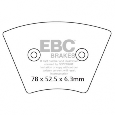 EBC Спирачни накладки FA026