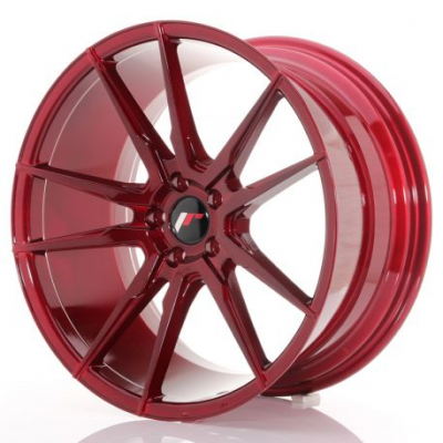 Japan Racing JR21 20x10 ET40 5x112 Platinum Red