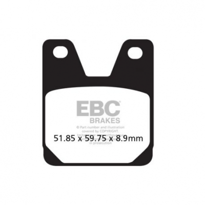 EBC Спирачни накладки Organic FA267