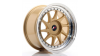 JR Wheels JR26 17x9 ET20-35 BLANK Gold w/Machined Lip