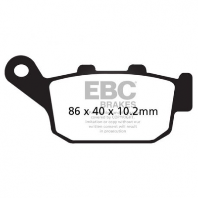 EBC Спирачни накладки Organic FA140
