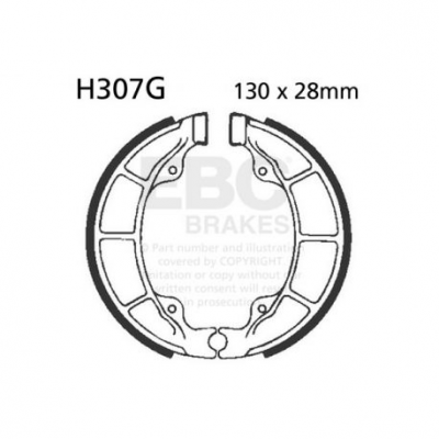 EBC Спирачни челюсти Grooved H307G