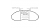Предни спирачни накладки EBC Ultimax OEM Replacement DP633/2