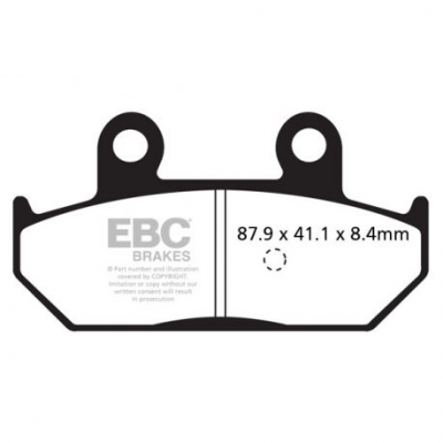 EBC Спирачни накладки SFAC412