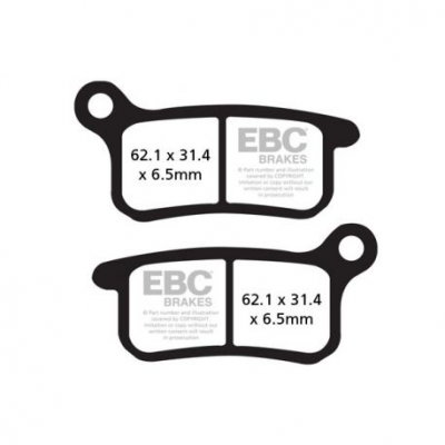 EBC Спирачни накладки Organic FA357TT