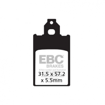 EBC Спирачни накладки Organic SFA116