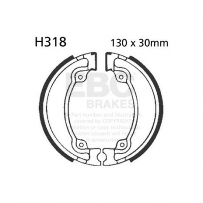 EBC Спирачни челюсти Organic H318