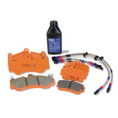 EBC Orange kit PLK1185R - Комплект накладки, маркучи, спирачна течност