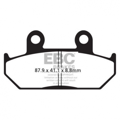 EBC Спирачни накладки Organic FA124