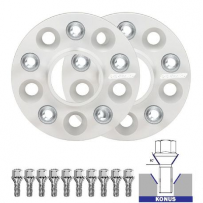 Комплект от 2бр фланци (с резба) за SsangYong XLV  - 25mm, 5x112, 66,6