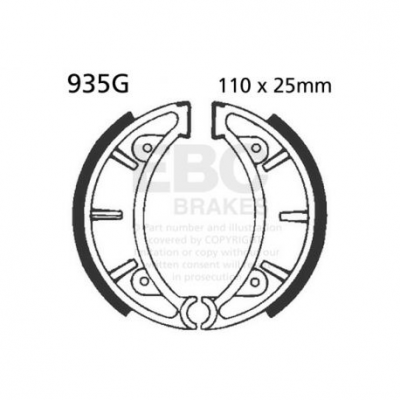 EBC Спирачни челюсти Grooved 935G