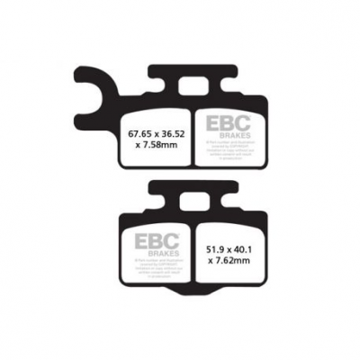 EBC Спирачни накладки Organic FA302TT