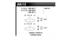 Задни накладки Hawk HB112U.540, Race, min-max 90°C-465°C