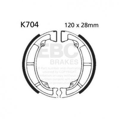 EBC Спирачни челюсти Organic K704
