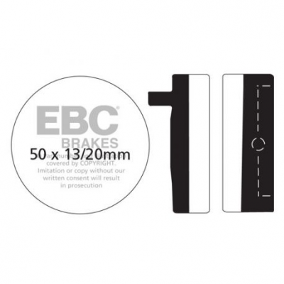 EBC Спирачни накладки Semi-Sintered FA012V