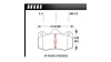 Накладки Hawk HB585U.660, Race, min-max 90°C-465°C