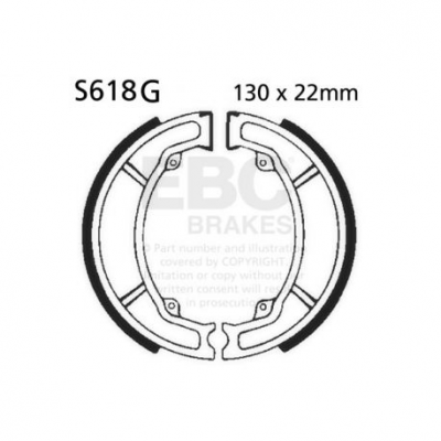 EBC Спирачни челюсти Grooved S618G