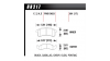 Предни накладки Hawk HB217E.681, Race, min-max 37°C-300°C