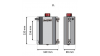 Маслен резервоар червенSPEC Premium с два 12mm изхода - капацитет 2l