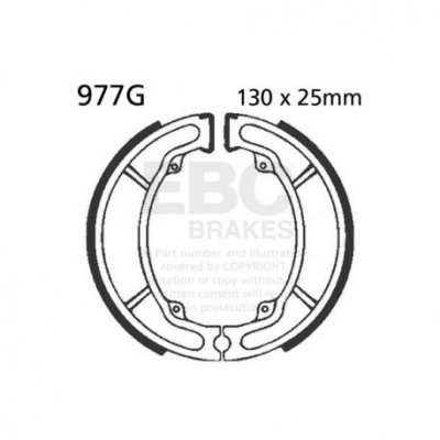 EBC Спирачни челюсти Grooved 977G