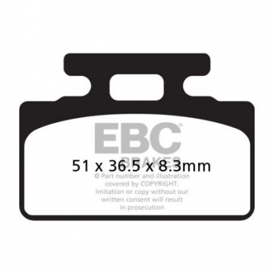 EBC Спирачни накладки SFAC SFAC661/4