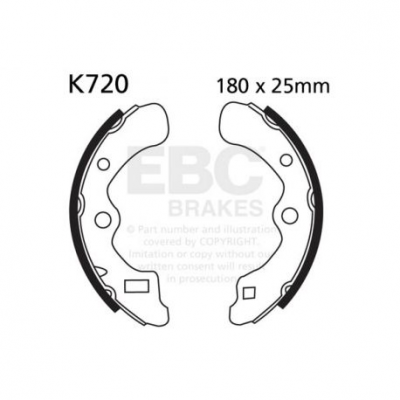 EBC Спирачни челюсти Organic K720