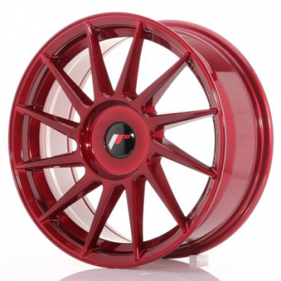 Japan Racing JR22 17x7 ET35-40 Blank Platinum Red