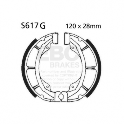 EBC Спирачни челюсти Grooved S617G
