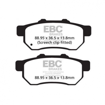 EBC Спирачни накладки Organic FA479TT
