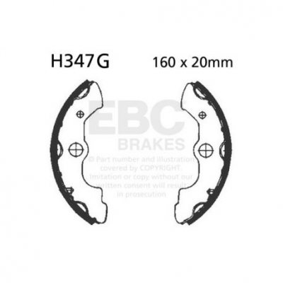 EBC Спирачни челюсти Grooved H347G