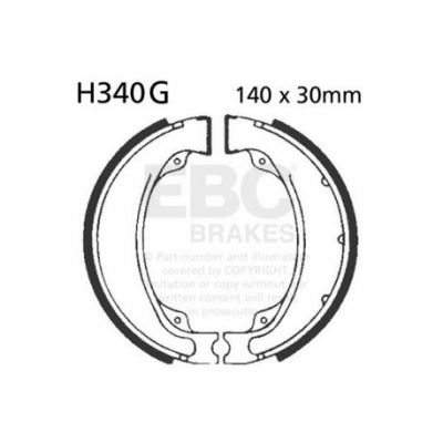 EBC Спирачни челюсти Grooved H340G