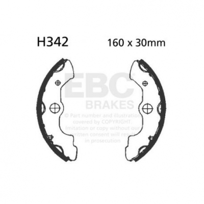 EBC Спирачни челюсти Organic H342