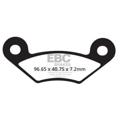 EBC Спирачни накладки Organic FA483TT