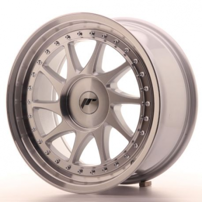 Japan Racing JR26 17x8 ET20-35 Blank Mach Silver