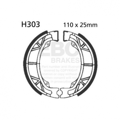 EBC Спирачни челюсти Organic H303
