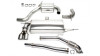 TA Technix Upgrade Kit Downpipe + изпускателна система от неръждаема стомана 2x80mm подходяща за Audi A3 8P, VW Golf V+VI