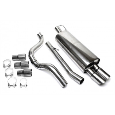 TA Technix състезателна система 2x76mm подходяща за Audi A3 8L / Seat Leon 1M / VW Golf IV 
